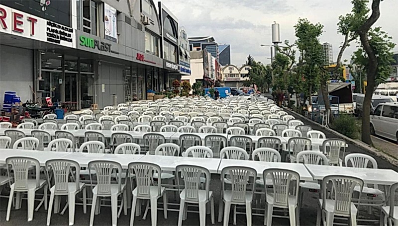 Plastik Masa Sandalye Kiralama Hizmeti